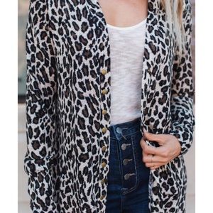 Leopard Print Cardigan